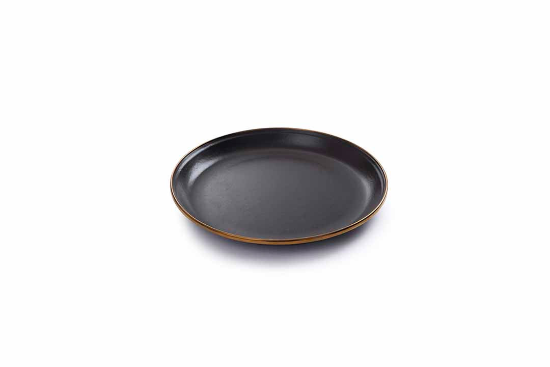 Barebones Enamel Salad Plate Charcoal Set of 2 Barebones Australia