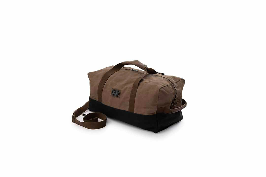 Waxed Canvas Duffel Bag in Khaki Barebones Living Barebones Australia
