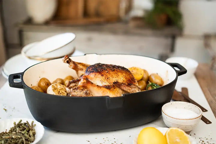 Cast Iron Roast Chicken With Herbs