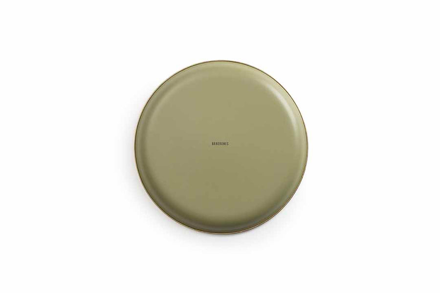 Enamel 2-Tone Deep Plate Set - Olive Drab