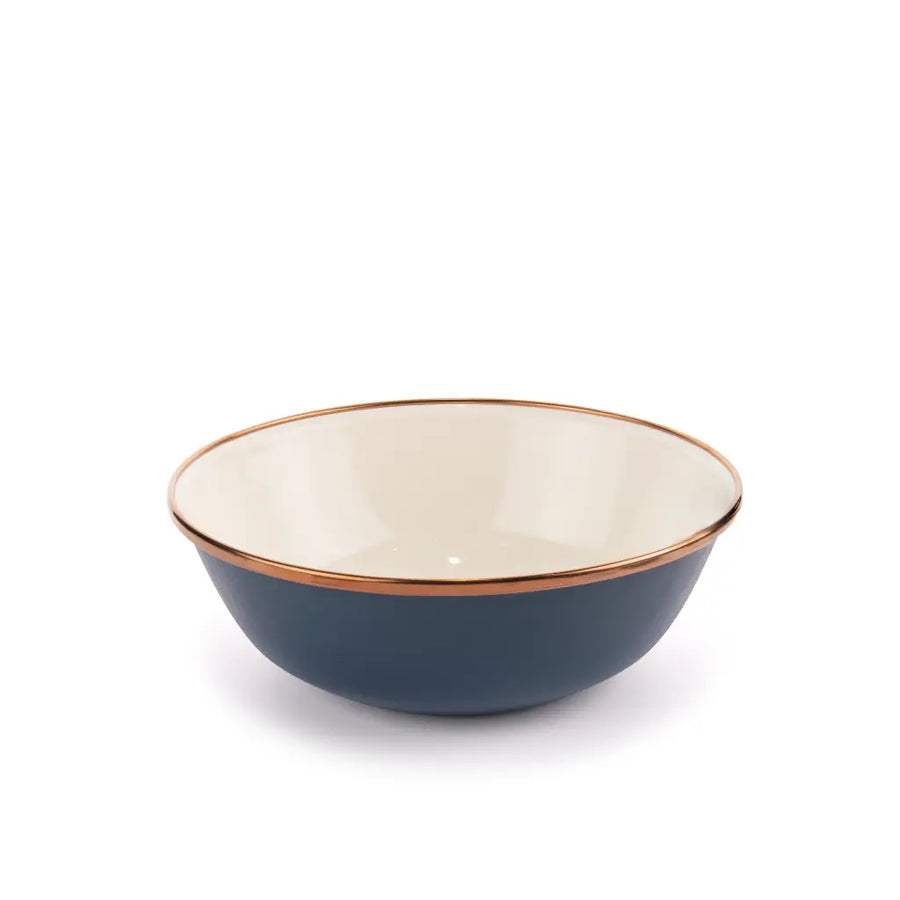 Enamel 2-Tone Bowl Set - Deep Indigo