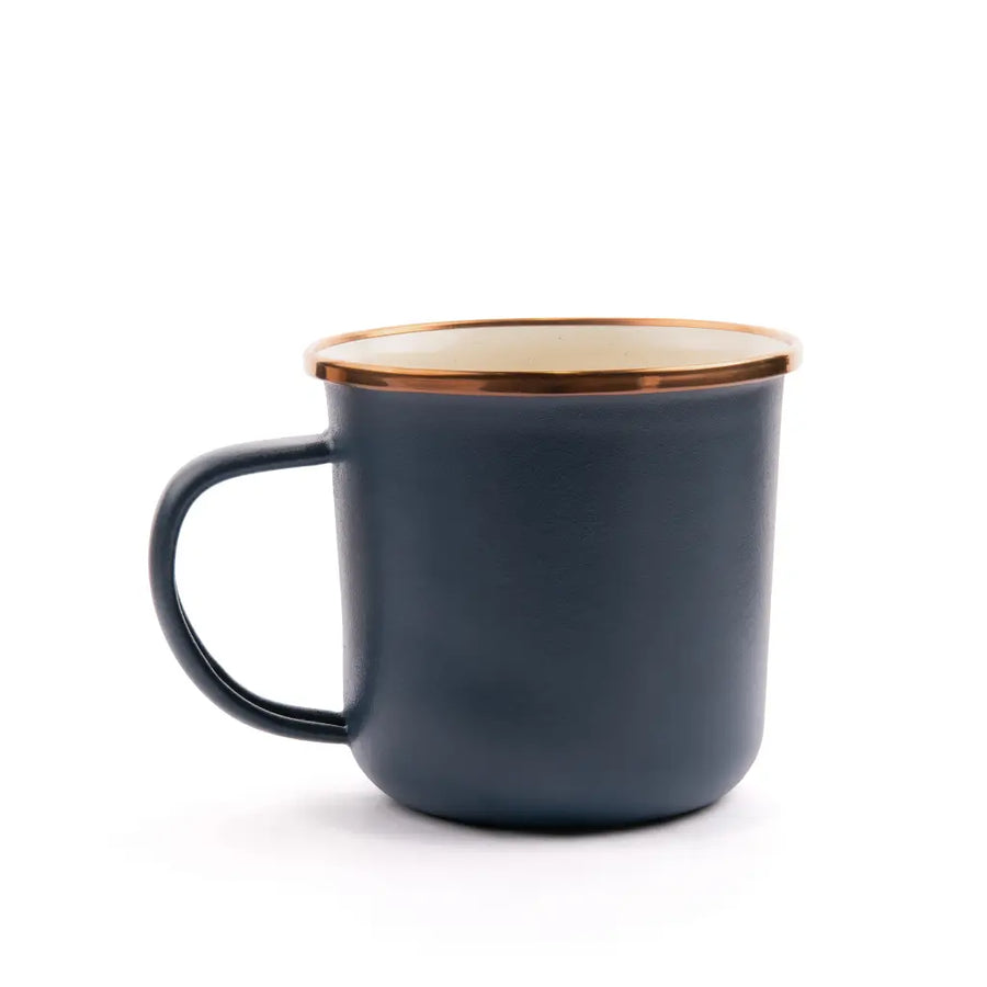 Enamel 2-Tone Mug Set - Deep Indigo