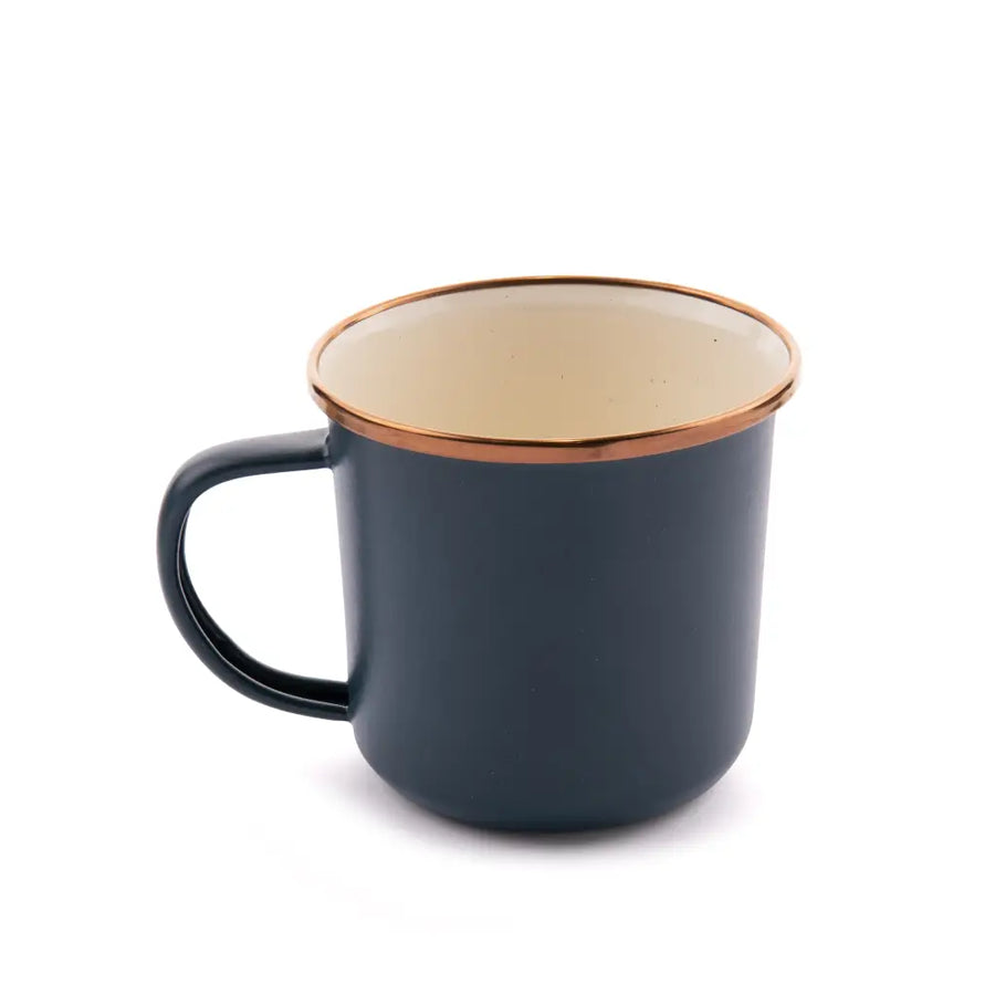 Enamel 2-Tone Mug Set - Deep Indigo