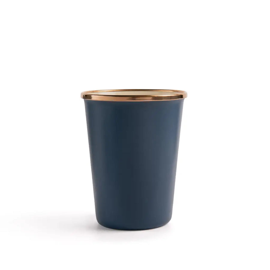 Enamel 2-Tone Tall Cup Set - Deep Indigo