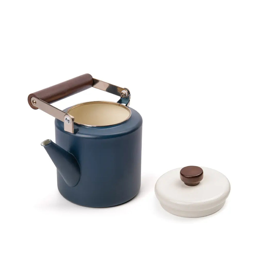 Enamel 2-Tone Kettle - Deep Indigo