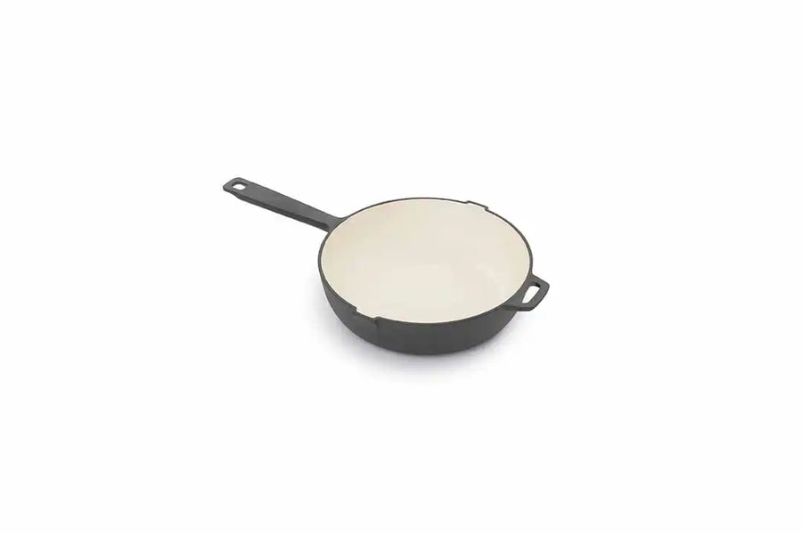 Enamel Lined Cast Iron Skillet - 10 in - Vintage White
