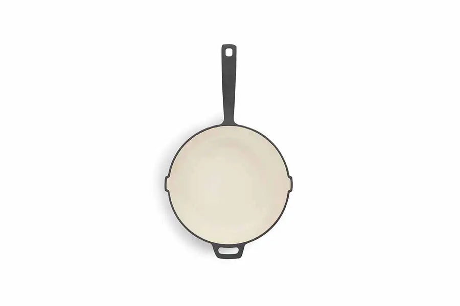 Enamel Lined Cast Iron Skillet - 10 in - Vintage White