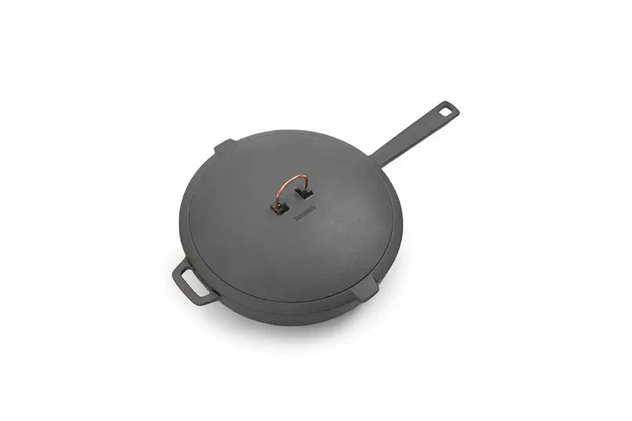 Enamel Lined Cast Iron Skillet - 12 in - Vintage White