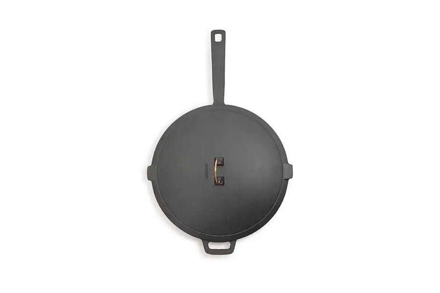 Enamel Lined Cast Iron Skillet - 12 in - Vintage White