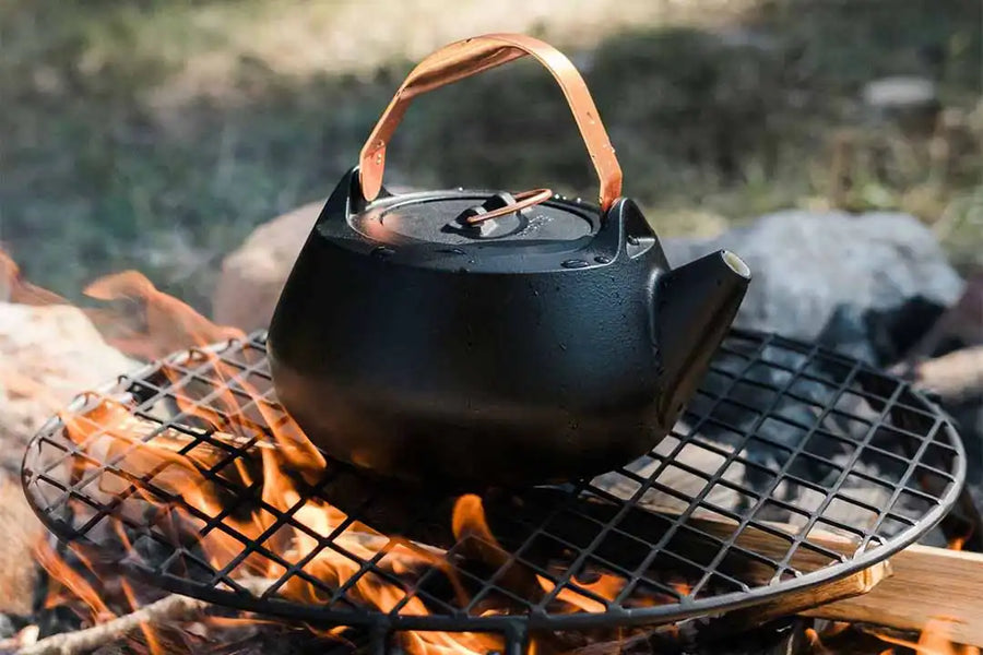 Enamel Lined Cast Iron Teapot