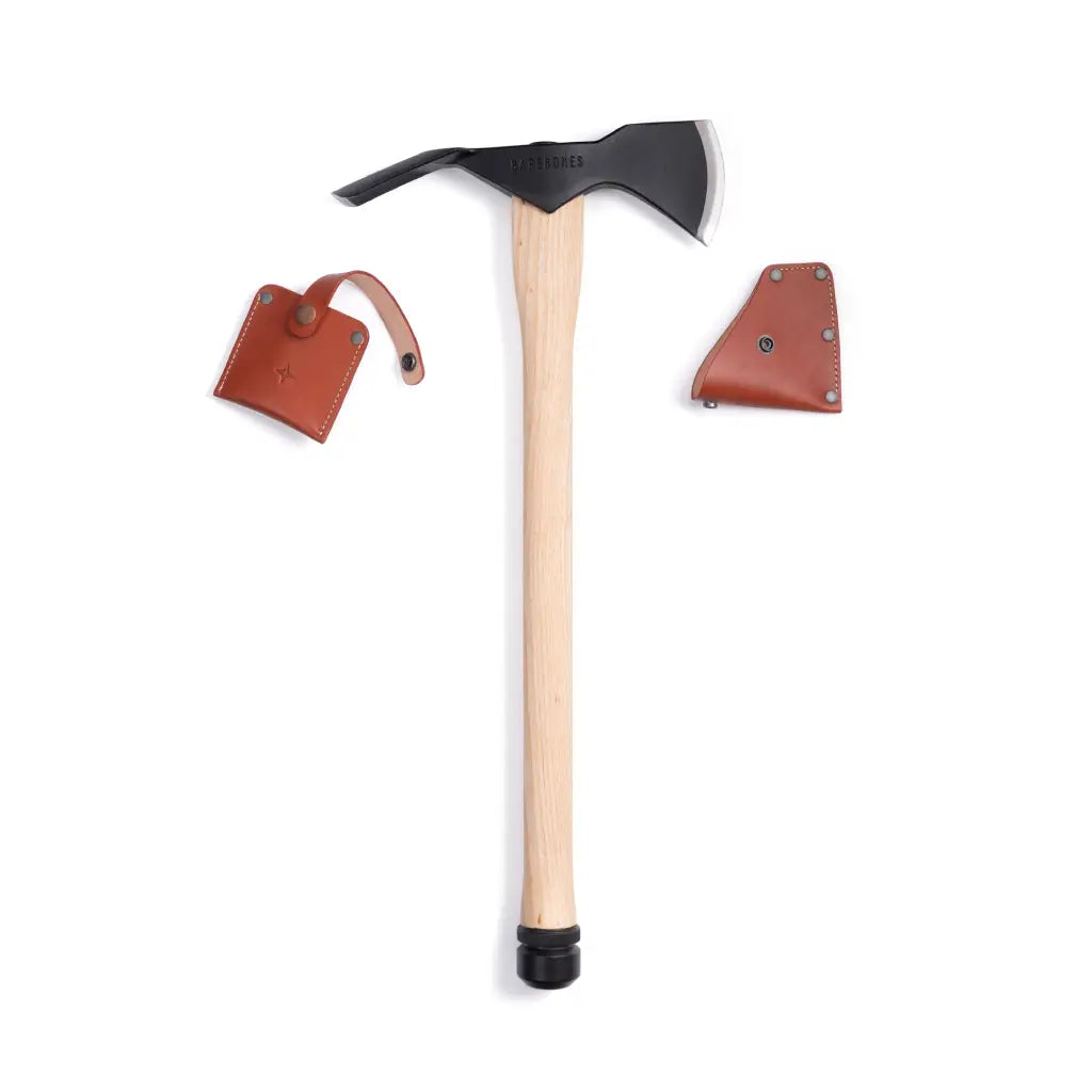 Barebones Australia Pulaski Axe with Leather Sheath Woodsman Tools