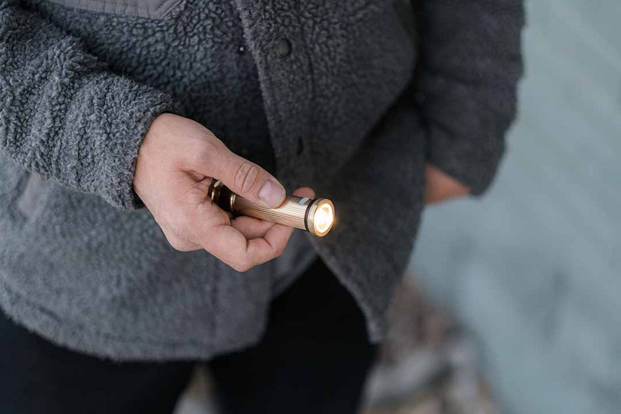 Mini Flashlight - Brass