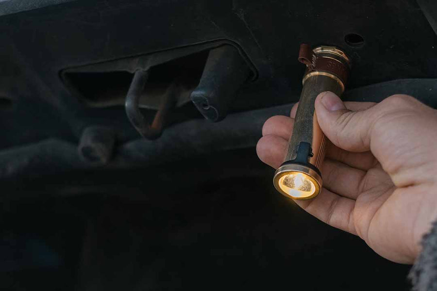 Mini Flashlight - Brass