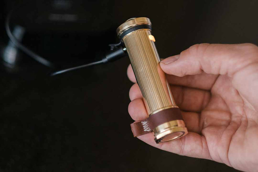 Mini Flashlight - Brass