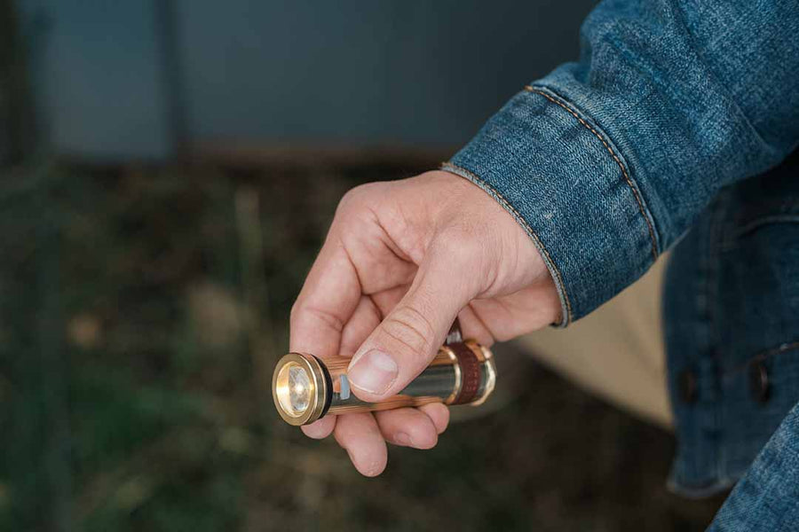 Mini Flashlight - Brass