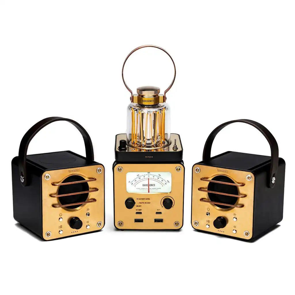 ①Block Tower Speaker②Block Tower Lantern Barebones Block Tower System | Light, Speaker & Power in One