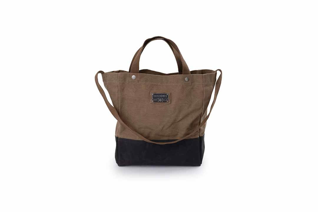 Neelum Waxed Canvas Market Tote Khaki by Barebones Living - Barebones ...