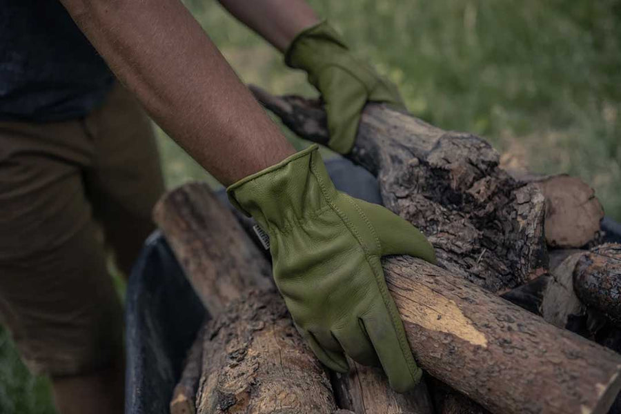 olive classic gardening gloves