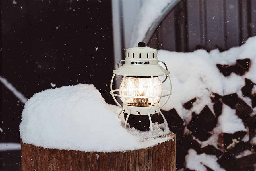 Railroad Lantern - Vintage White