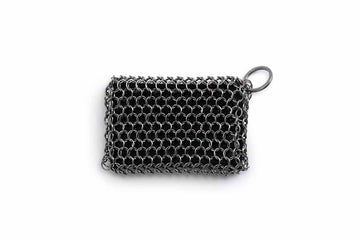 cast iron cleaning mesh scrubber