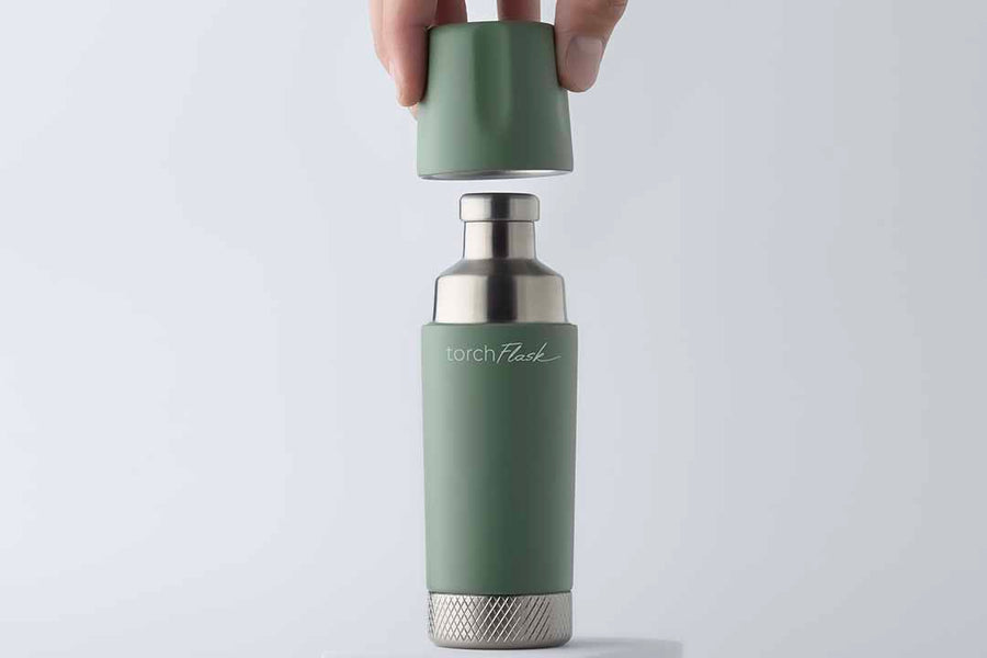 High Camp Flasks Torch Flask - Cypress (Green)
