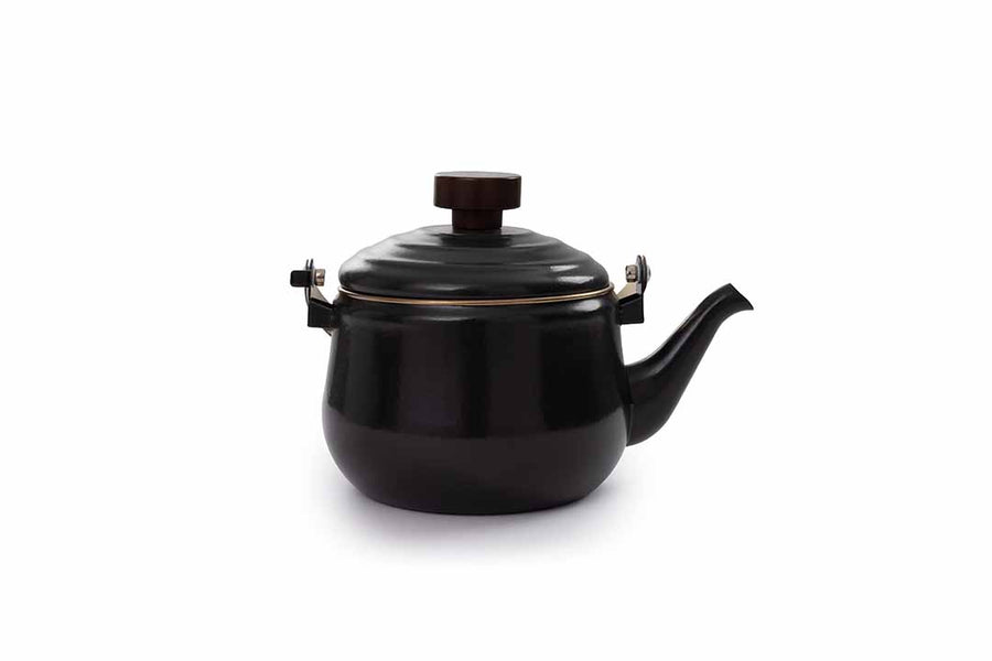 Enamel Teapot Charcoal