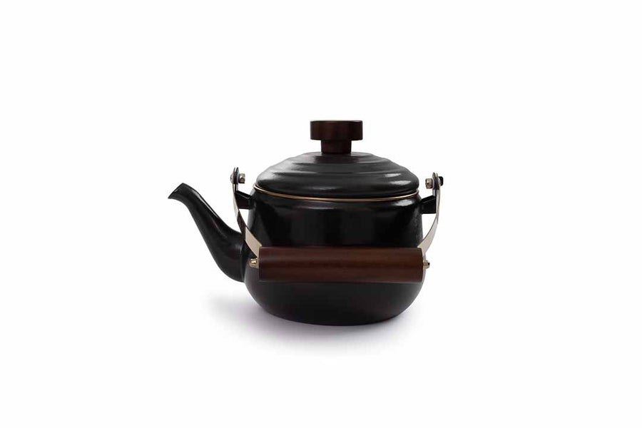Enamel Teapot Charcoal