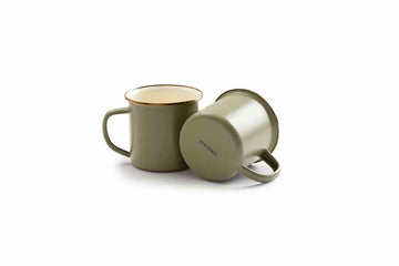 Enamel 2-Tone Mug Set - Olive Drab